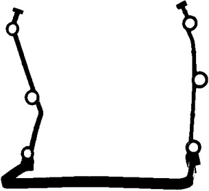 326110 ELRING ELRING BMW Прокладка передней крышки ГРМ E39 3,5-4,4 X5 E53 4,4