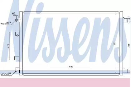940039 NISSENS Радiатор кондицiонера