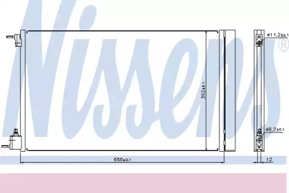 940124 NISSENS Конденсер VAUXHALL INSIGNIA(08-)1.6 i 16V(+)[OE 13241737]