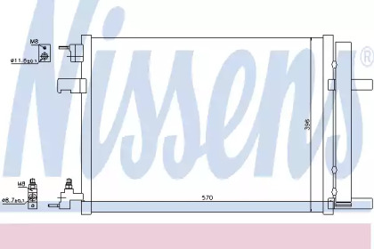 940134 NISSENS Радiатор кондицiонера
