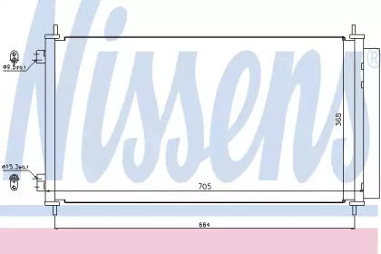 940140 NISSENS Конденсер кондиціонера