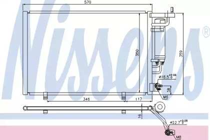 940286 NISSENS Конденсатор кондиционера (вир-во Nissens)
