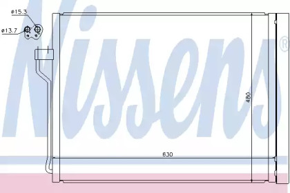 940288 NISSENS Конденсер кондиціонера