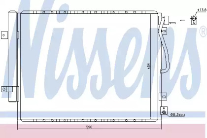 940436 NISSENS Конденсатор кондиционера (вир-во Nissens)