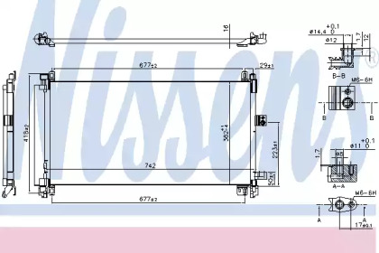 940656 NISSENS Конденсер кондиціонера