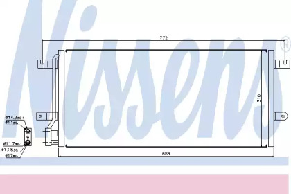 94524 NISSENS Конденсер VW TRANSPORTER T4(90-)1.9 TD(+)[OE 7D0.820.413 B]