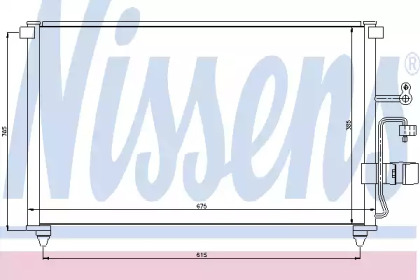 94639 NISSENS Конденсер CT/GMC EVANDA(02-)2.0 i 16V(+)[OE 96327357]