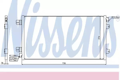 94659 NISSENS Конденсер кондиціонера