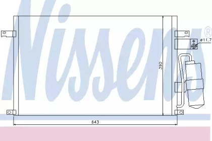 94978 NISSENS Радiатор кондицiонера