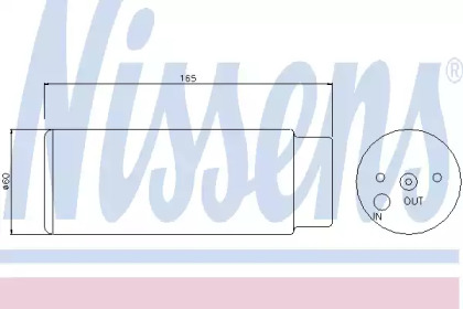 95380 NISSENS Осушувач кондиціонера MERCEDES ML-CLASS W 163 (98-) (вир-во Nissens)