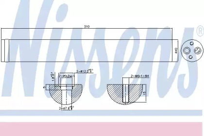 95342 NISSENS Осушитель VW TRANSPORTER T4(90-)1.9 TD(+)[OE 7D0.820.191]
