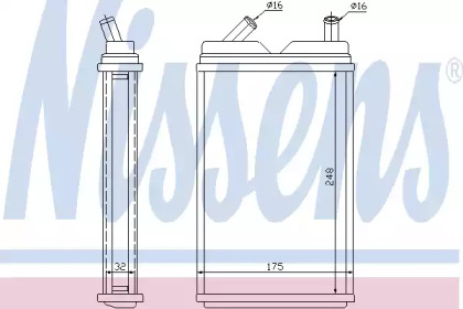 73624 NISSENS Радіатор пічки