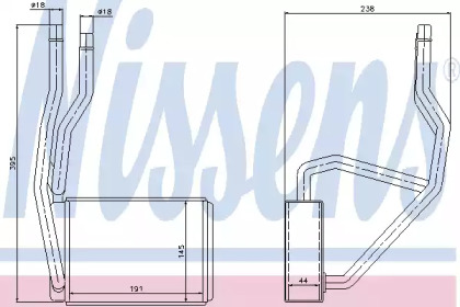71765 NISSENS Отопитель