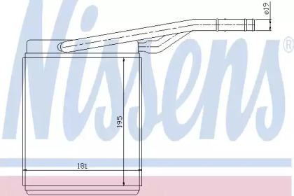 71747 NISSENS Радиатор отопителя FOCUS I (CAK) (98-) (пр-во Nissens)