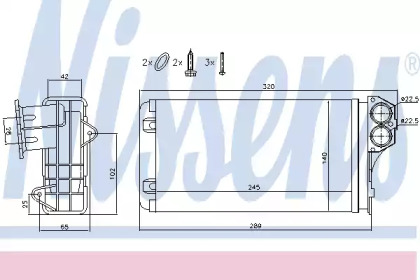 72941 NISSENS Отопитель
