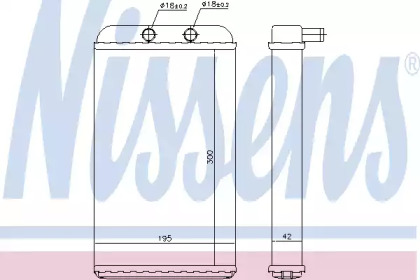 73986 NISSENS Радіатор обігрівача CITROEN JUMPER, FIAT DUCATO (244) (02-) (вир-во Nissens)