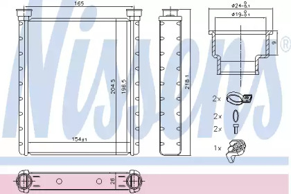 72065 NISSENS Радиатор отопителя