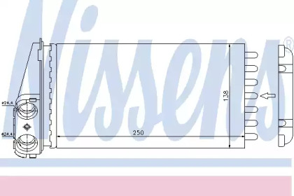 72945 NISSENS Радіатор пічки