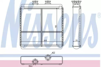 72042 NISSENS Печка MB C W 204(07-)C 180(+)[OE 204 830 00 61]