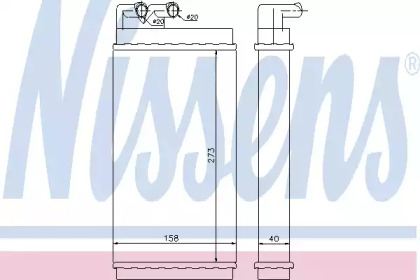 70230 NISSENS Отопитель