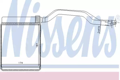 71777 NISSENS Радіатор опалювача салону