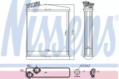 73645 NISSENS Радіатор пічки