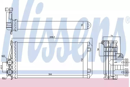 707083 NISSENS Радіатор пічки
