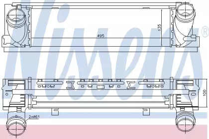 96450 NISSENS Радіатор наддуву