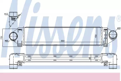 96561 NISSENS Радіатор наддуву