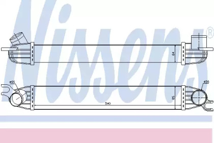 96608 NISSENS Радіатор наддуву