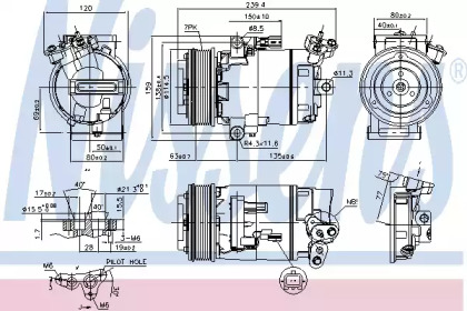 890015 NISSENS Компресор кондиціонера First Fit