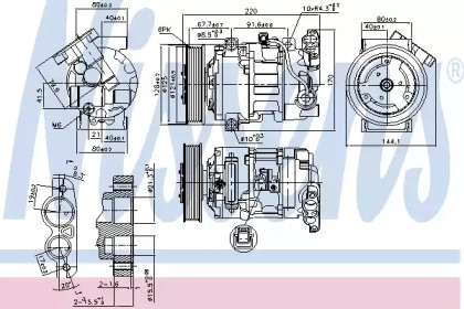 890044 NISSENS Компрессор кондиционера First Fit