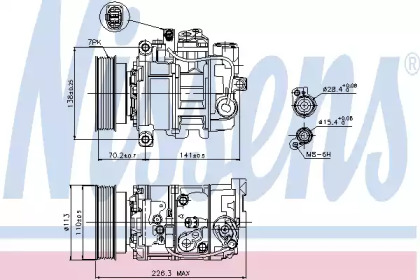 89237 NISSENS Компресор кондиціонера