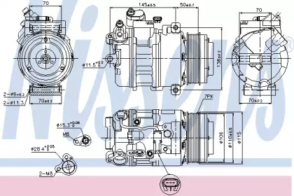 89574 NISSENS Компресор кондиціонера First Fit