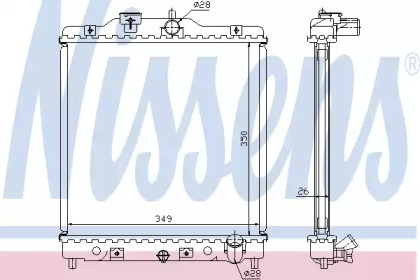 63310A NISSENS Радіатор охолоджування