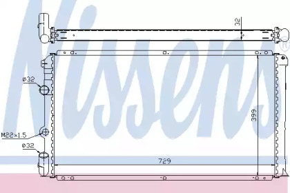 63936A NISSENS Радиатор NS INTERSTAR(02-)1.9 dCi(+)[OE 77 01 046 210]