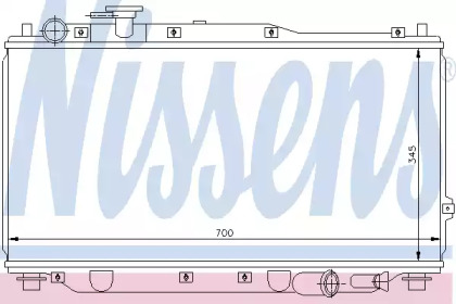66604 NISSENS Радиатор KIA CARENS(02-)1.8 i 16V(+)[OE OK2A1-15-200B]