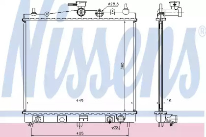 68700A NISSENS Радiатор