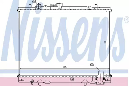 62892 NISSENS Радіатор охолоджування
