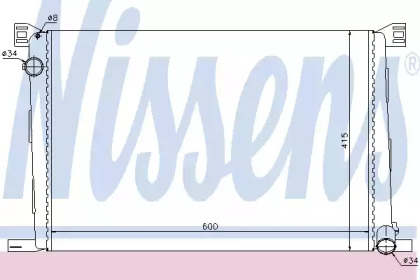 69706 NISSENS Радіатор охолоджування