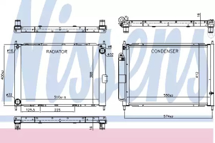 637625 NISSENS Радіатор охолодження