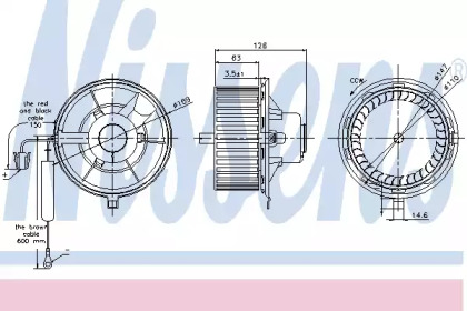 87031 NISSENS Вентилятор салона