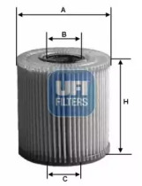 2516600 UFI Масляний фiльтр