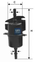 3174000 UFI Паливний фільтр