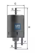 3183000 UFI Паливний фільтр