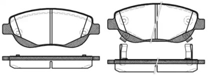 2144802 ROADHOUSE Колодки тормозные дисковые, к-кт.