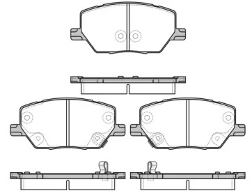 2164002 ROADHOUSE Гальмiвнi колодки, к-кт.