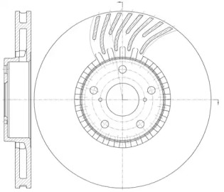 6117911 ROADHOUSE Передн. диск правый  LEXUS GS 300, 430 05-