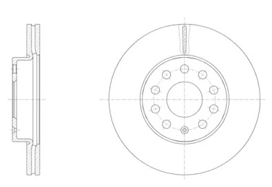 6158610 ROADHOUSE Гальмівний диск