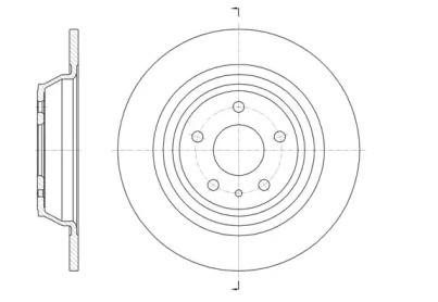 6160600 ROADHOUSE Гальмiвний диск